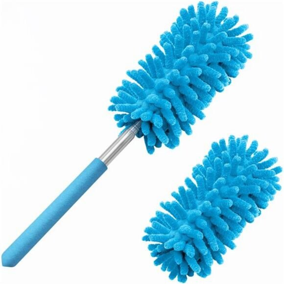 Microfiber duster with extendable pole washable dusting brush for home car - Picture 1 of 7